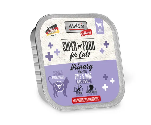 mac-s-cat-vetcare-pute-rind-urinary-katzenfutter-100g image 1