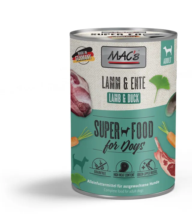mac-s-dog-lamm-ente-400g-nassfutter image 1