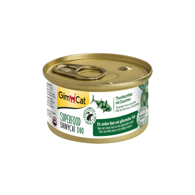 gimcat-superfood-shinycat-duo-thunfisch-mit-zucchini-katzenfutter-24-x-70g-dosen image 1