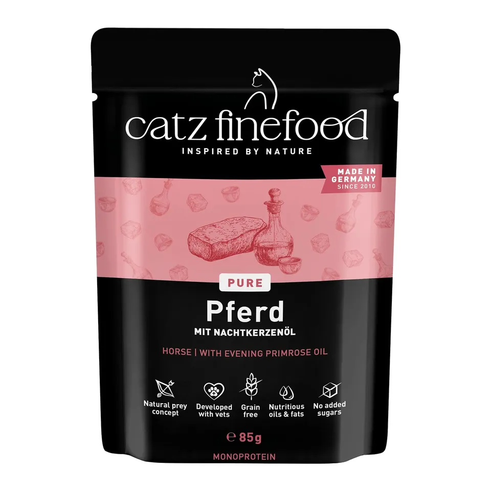catz-finefood-purrrr-pferd-n-123-monoprotein-nassfutter-f-r-katzen-16-x-85g-beut image 1