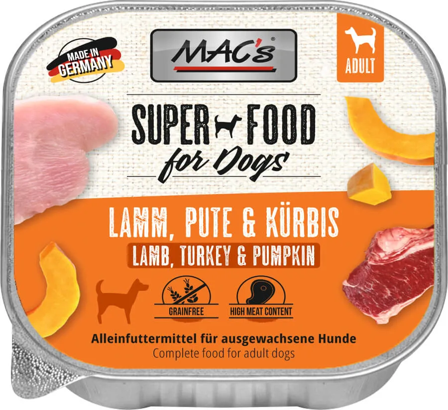 mac-s-dog-schale-lamm-pute-k-rbis-nassfutter-150g image 1