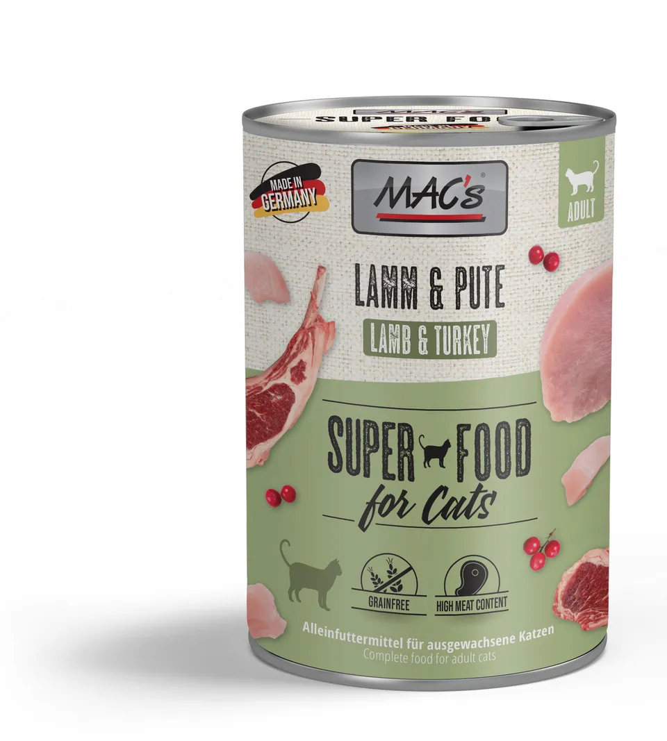 mac-s-cat-nassfutter-lamm-pute-400g image 1
