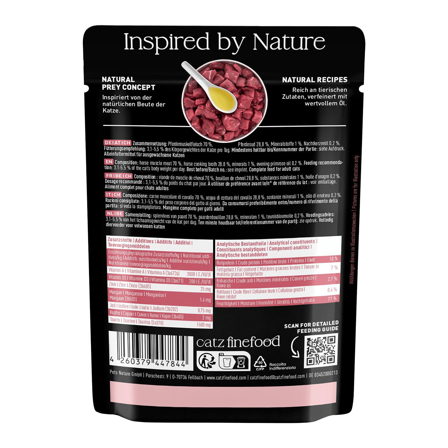 catz-finefood-purrrr-pferd-n-123-monoprotein-nassfutter-f-r-katzen-16-x-85g-beut image 2