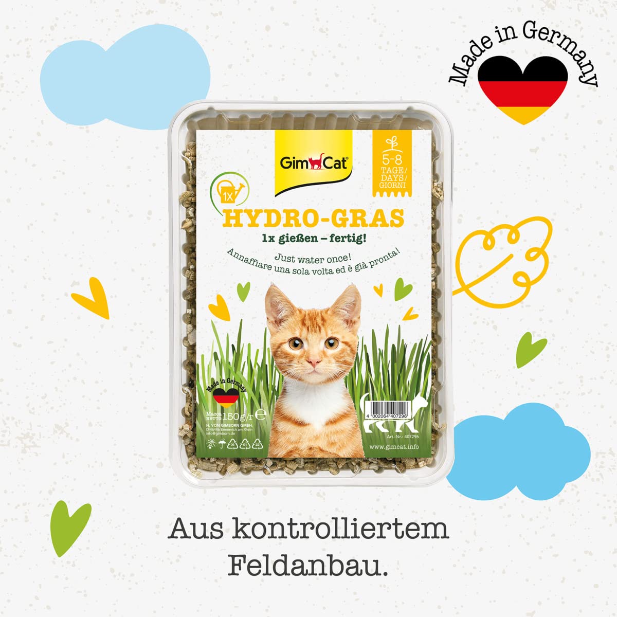 gimcat-hydro-gras-katzengras-1-schale-150-g image 3