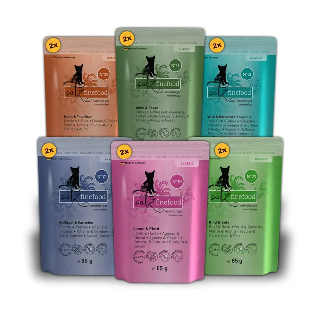 catz-finefood-multipack-2-nassfutter-f-r-katzen-12-x-85-g-beutel-mix image 1
