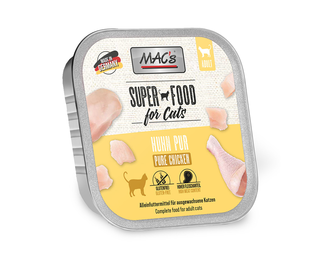 mac-s-cat-schale-huhn-pur-nassfutter-100g-getreidefrei-monoprotein image 1