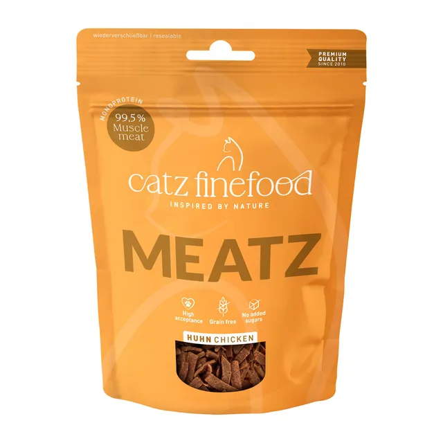 catz-finefood-meatz-n-3-huhn-knusprige-fleischstreifen-snack-45-g image 1