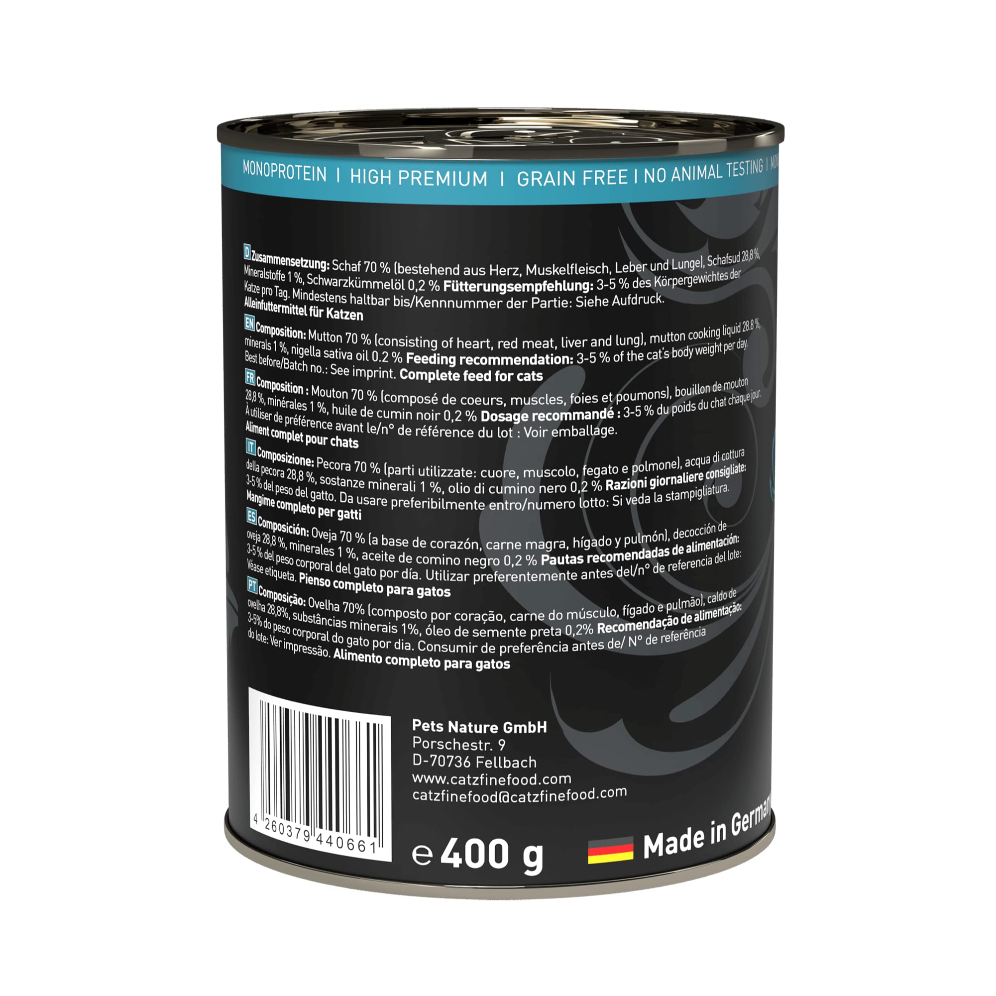 catz-finefood-purrrr-schaf-n-113-monoprotein-katzenfutter-nass-6-x-400-g-dose image 3