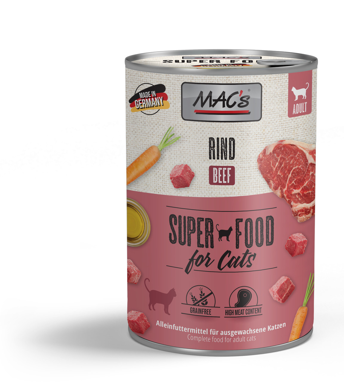 mac-s-cat-rind-400g-getreidefreies-katzen-nassfutter image 1
