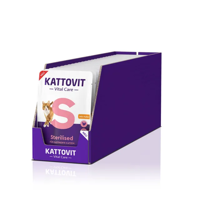 kattovit-sterilised-nassfutter-f-r-kastrierte-katzen-frischebeutel-24-x-85g image 1