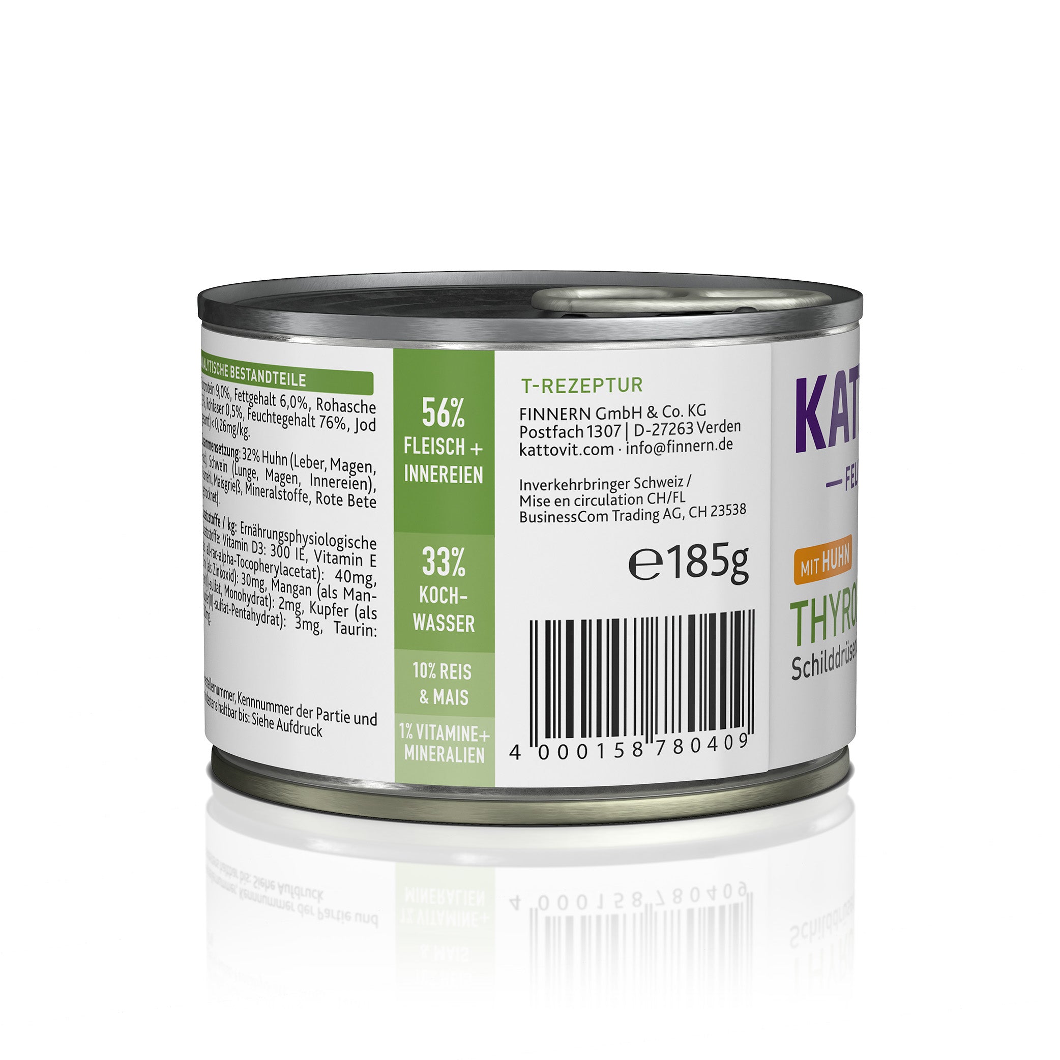 kattovit-thyroid-nassfutter-huhn-dose-12-x-185g image 4