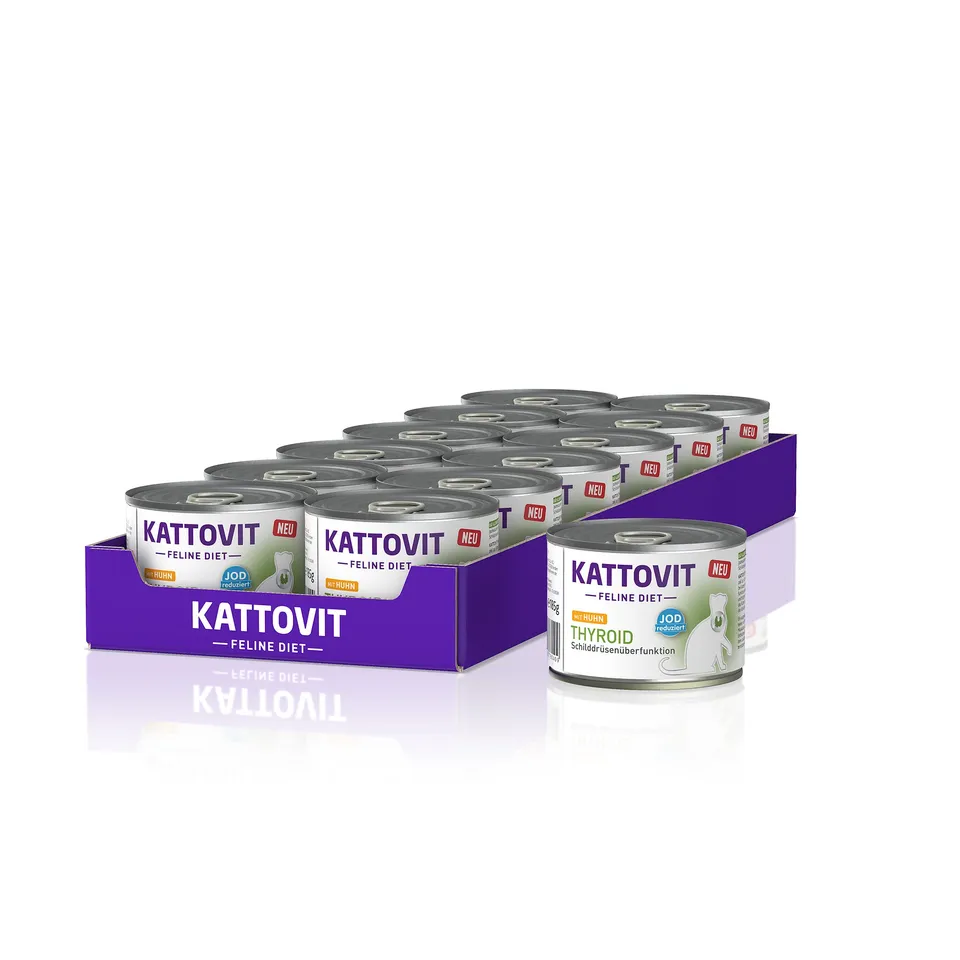 kattovit-thyroid-nassfutter-huhn-dose-12-x-185g image 1