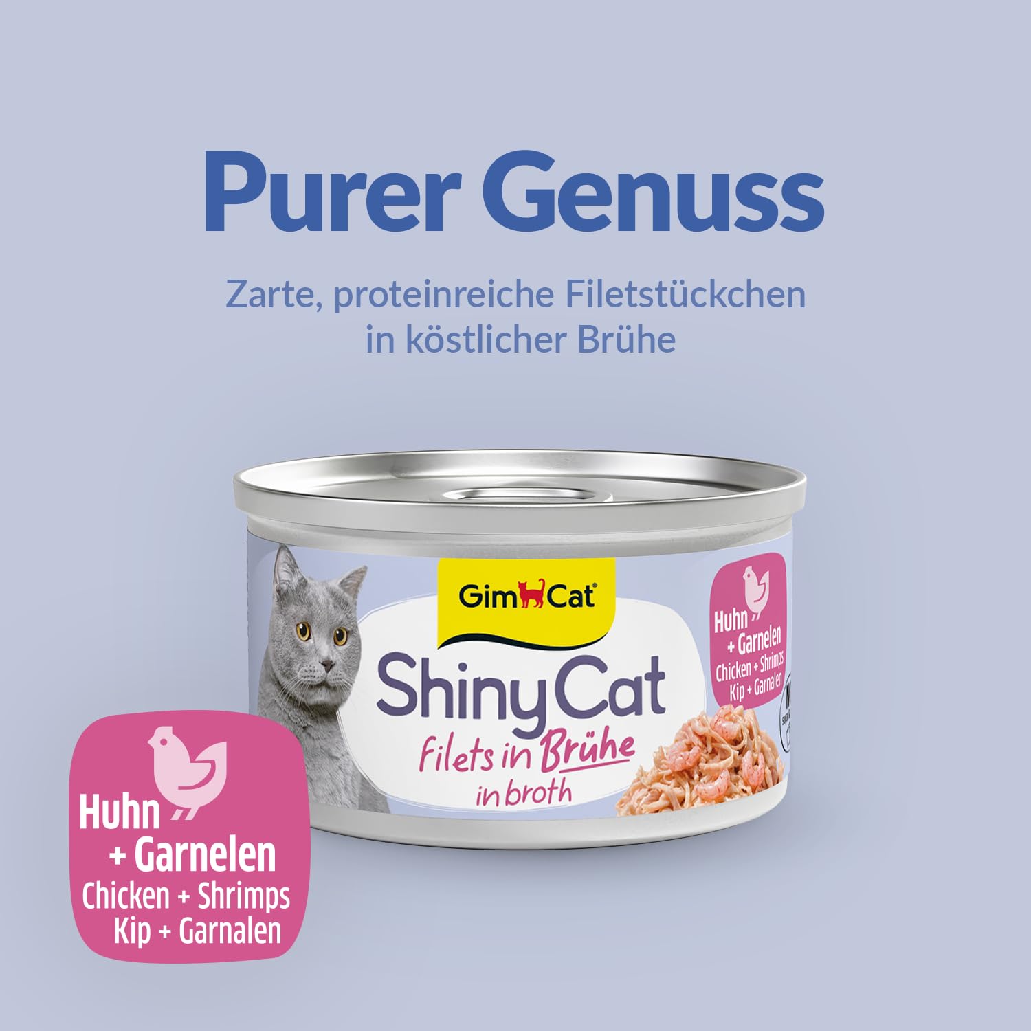 gimcat-shinycat-filet-in-br-he-h-hnchen-mit-garnelen-24-x-70-g-dosen image 3