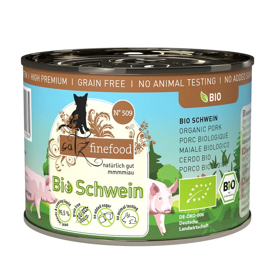catz-finefood-bio-n-509-katzennassfutter-schwein-6-x-200-g image 1