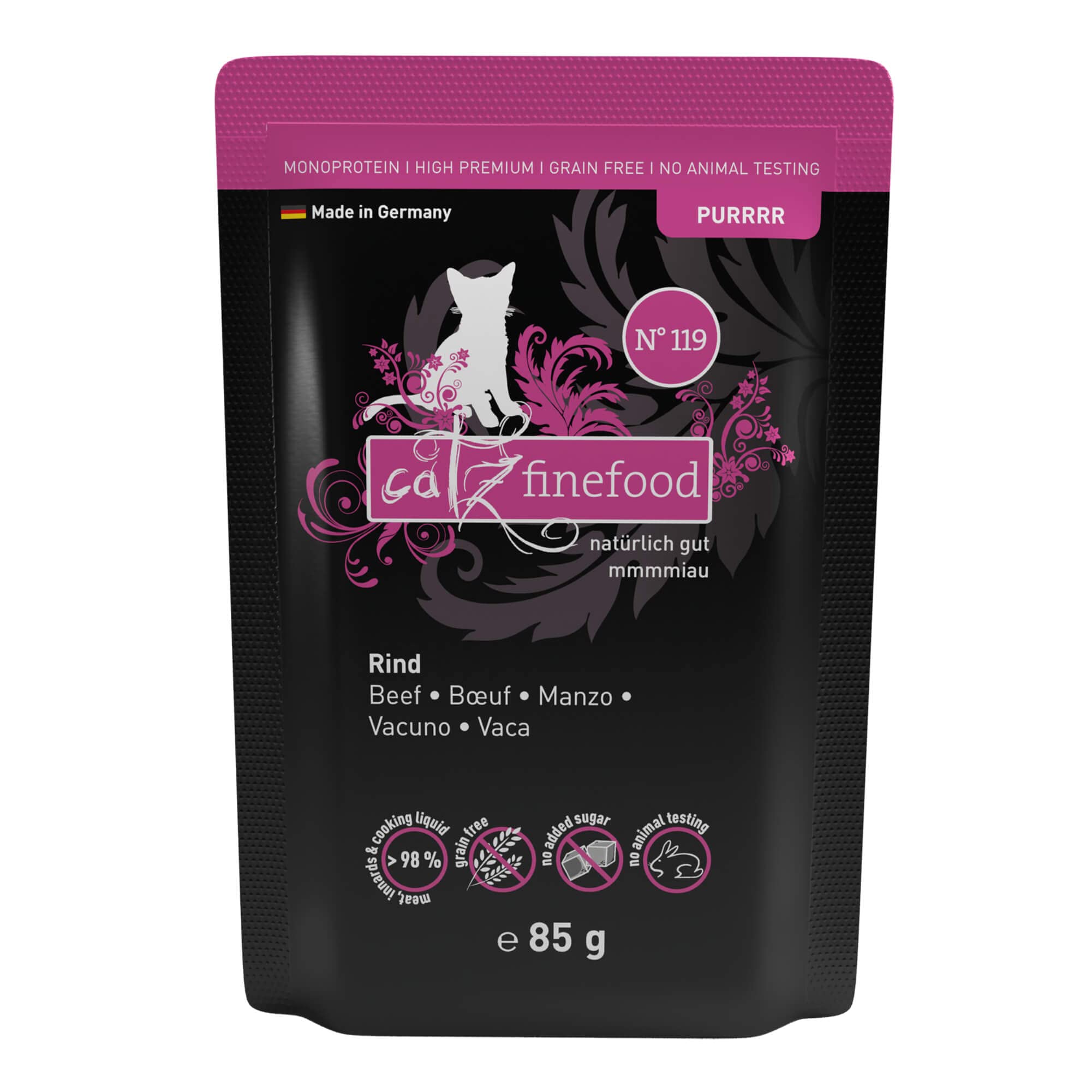 catz-finefood-purrrr-rind-n-119-monoprotein-katzen-nassfutter-6-x-400-g-dose image 8