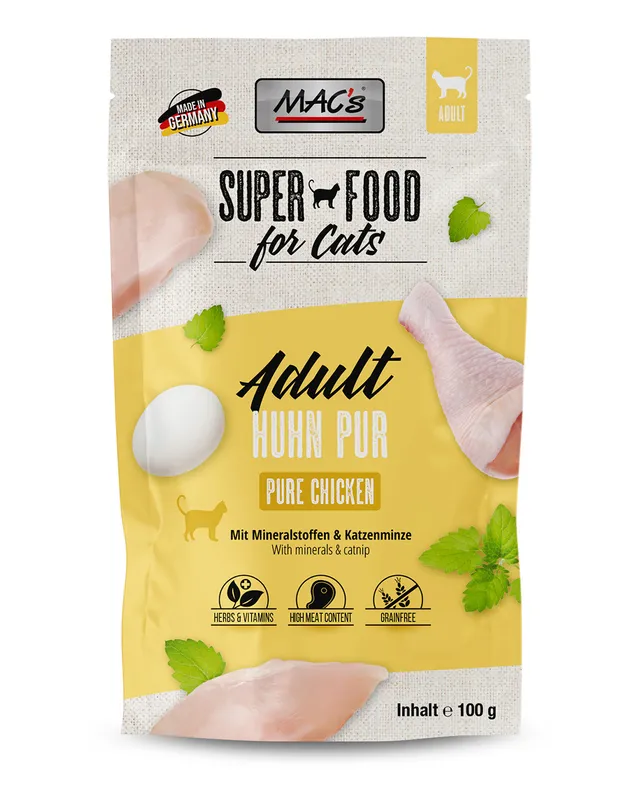 mac-s-cat-pouchpack-huhn-pur-100g-getreidefreies-nassfutter-mit-huhn image 1