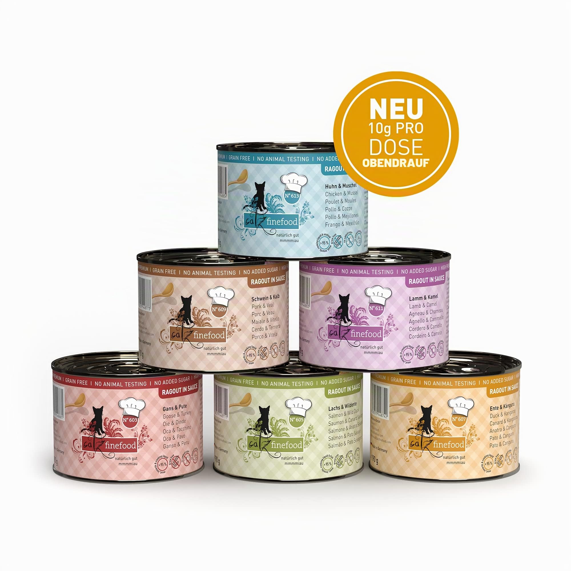 catz-finefood-ragout-n-607-k-nguru-ente-katzenfutter-nass-in-sauce-6-x-190g-dose image 5