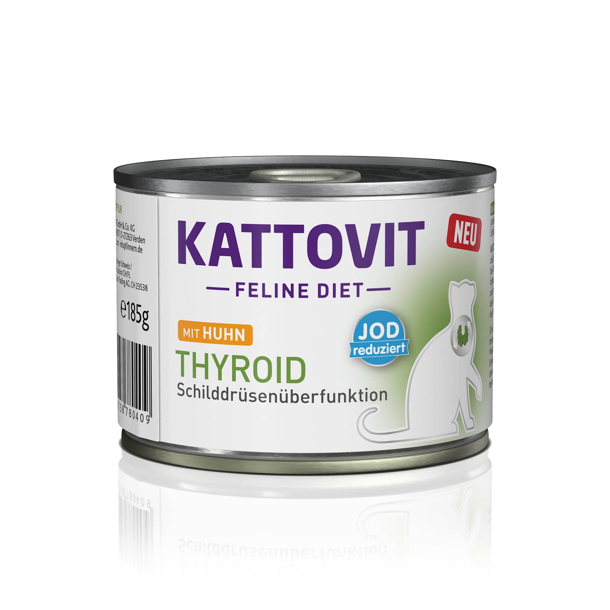 kattovit-thyroid-nassfutter-huhn-dose-12-x-185g image 2