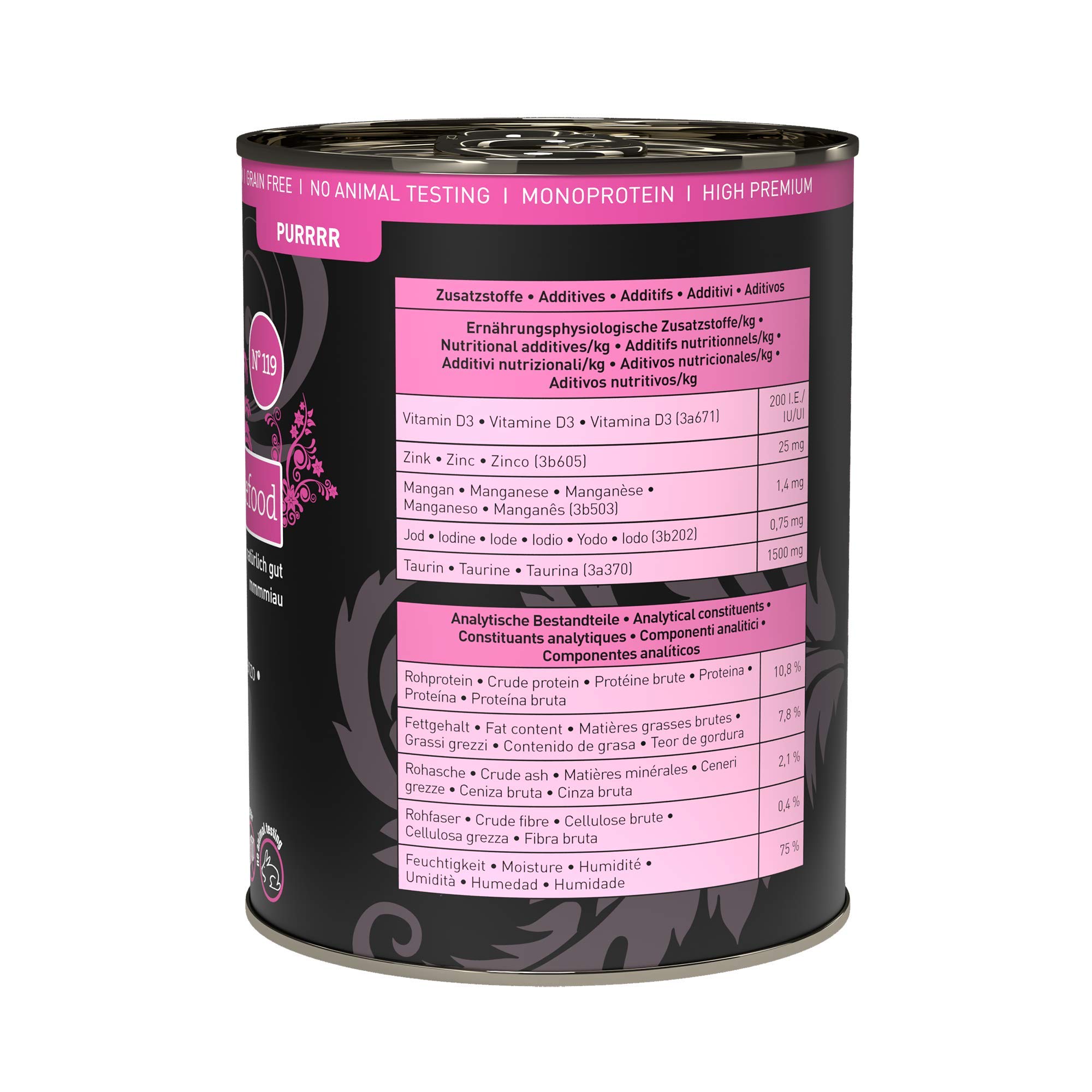 catz-finefood-purrrr-rind-n-119-monoprotein-katzen-nassfutter-6-x-400-g-dose image 2