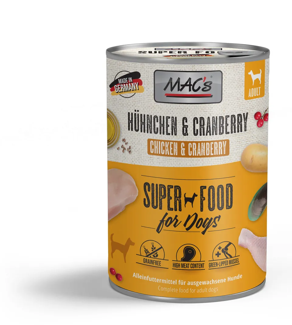 mac-s-dog-h-hnchen-cranberry-400g-adult-nassfutter image 1