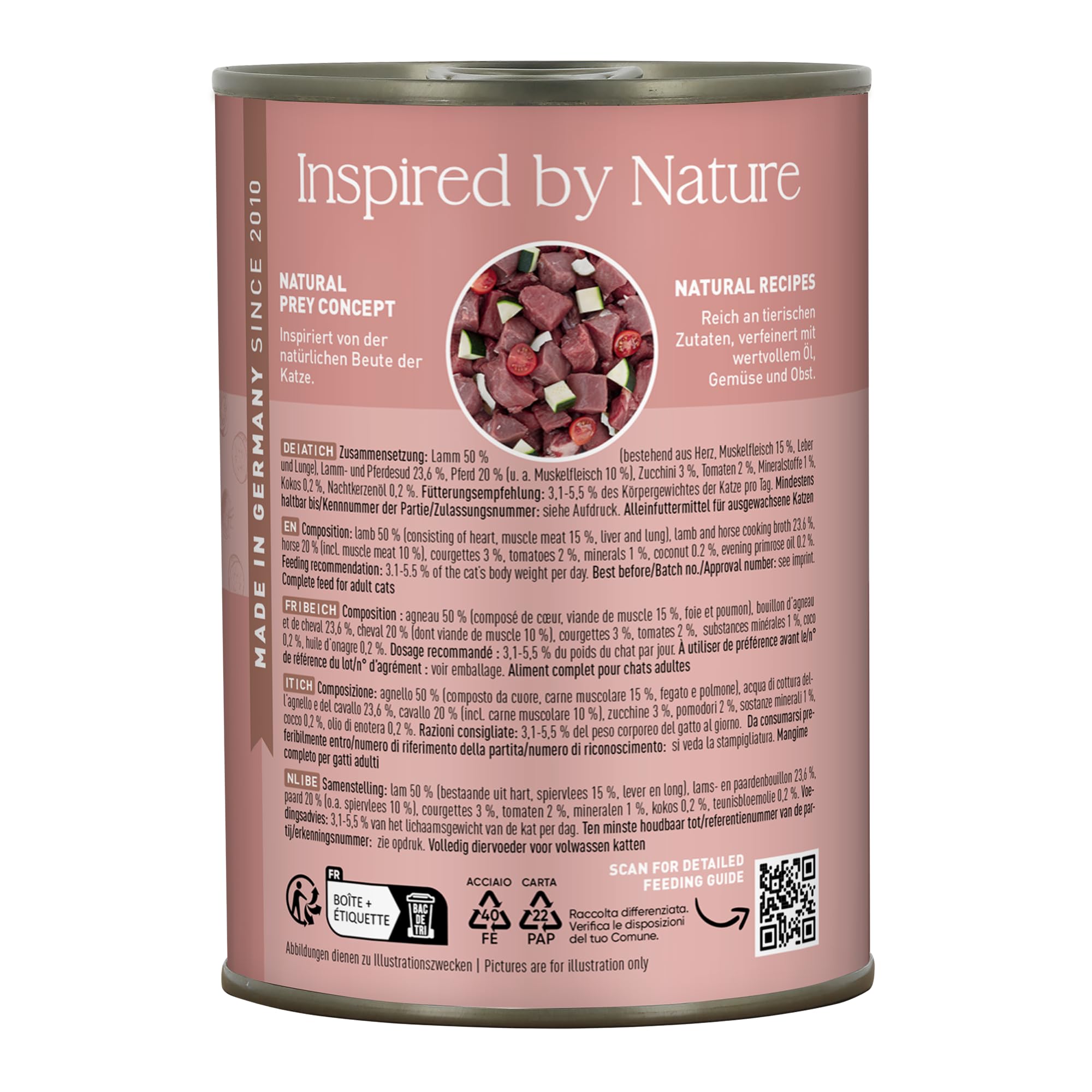catz-finefood-n-19-lamm-pferd-feinkost-nassfutter-f-r-katzen-6-x-400g-dose image 3