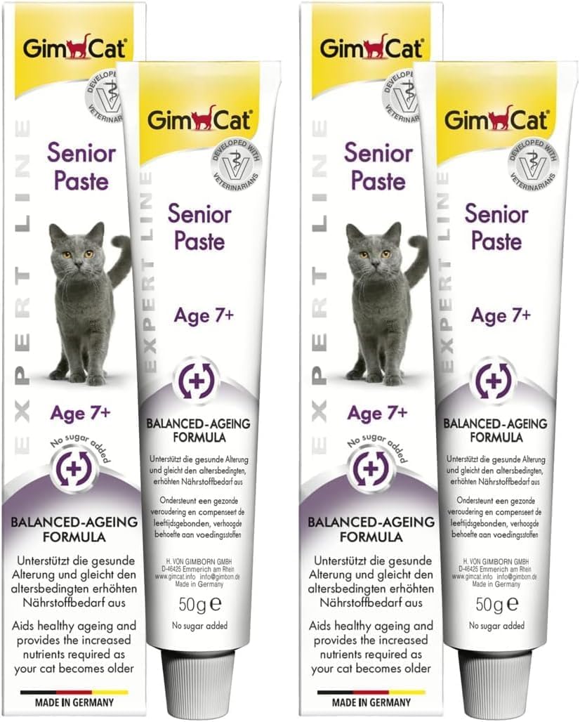 gimcat-expert-line-senior-paste-funktionaler-katzensnack-ab-7-jahren-2-x-50-g image 1