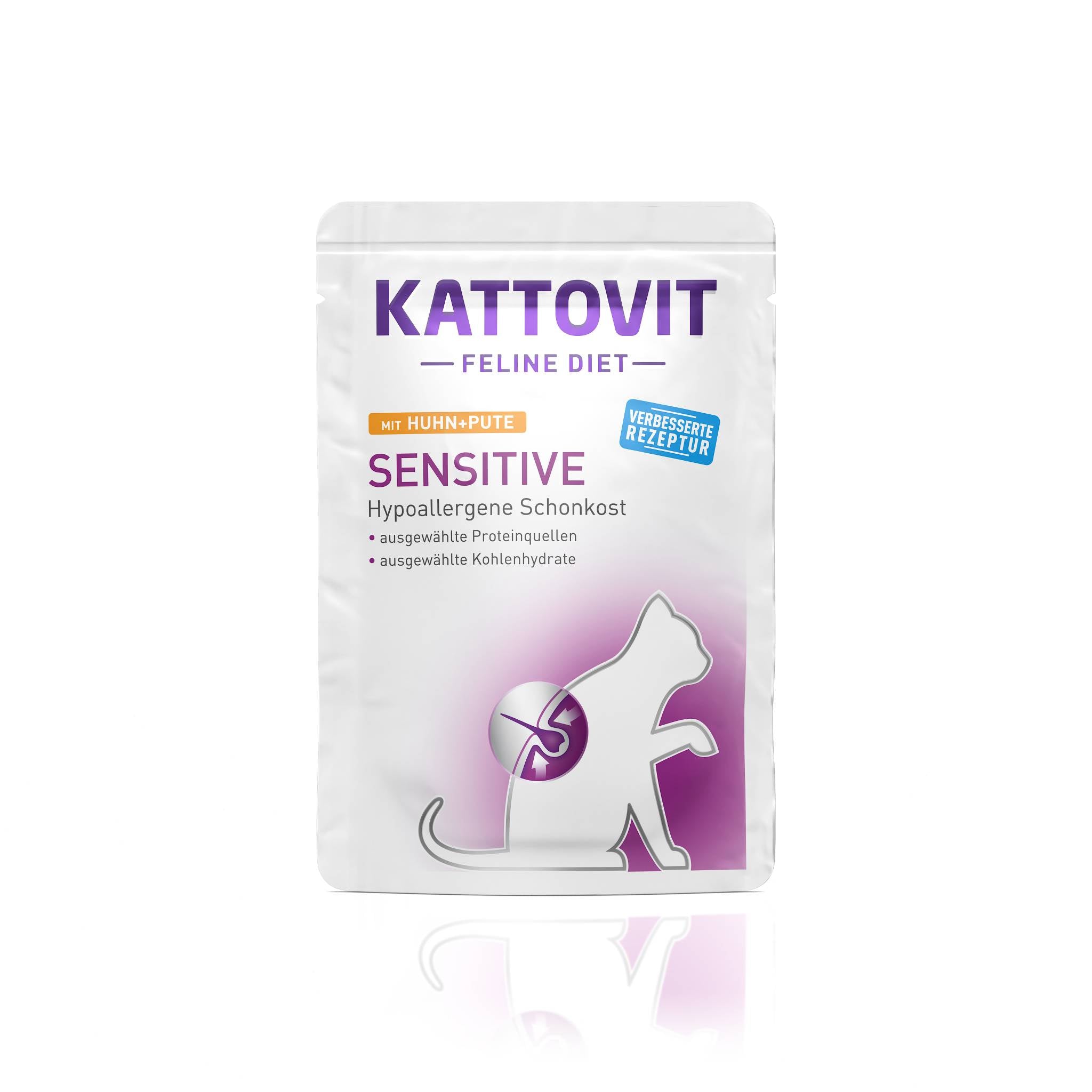 kattovit-sensitive-nassfutter-huhn-pute-24-x-85g-frischebeutel image 2