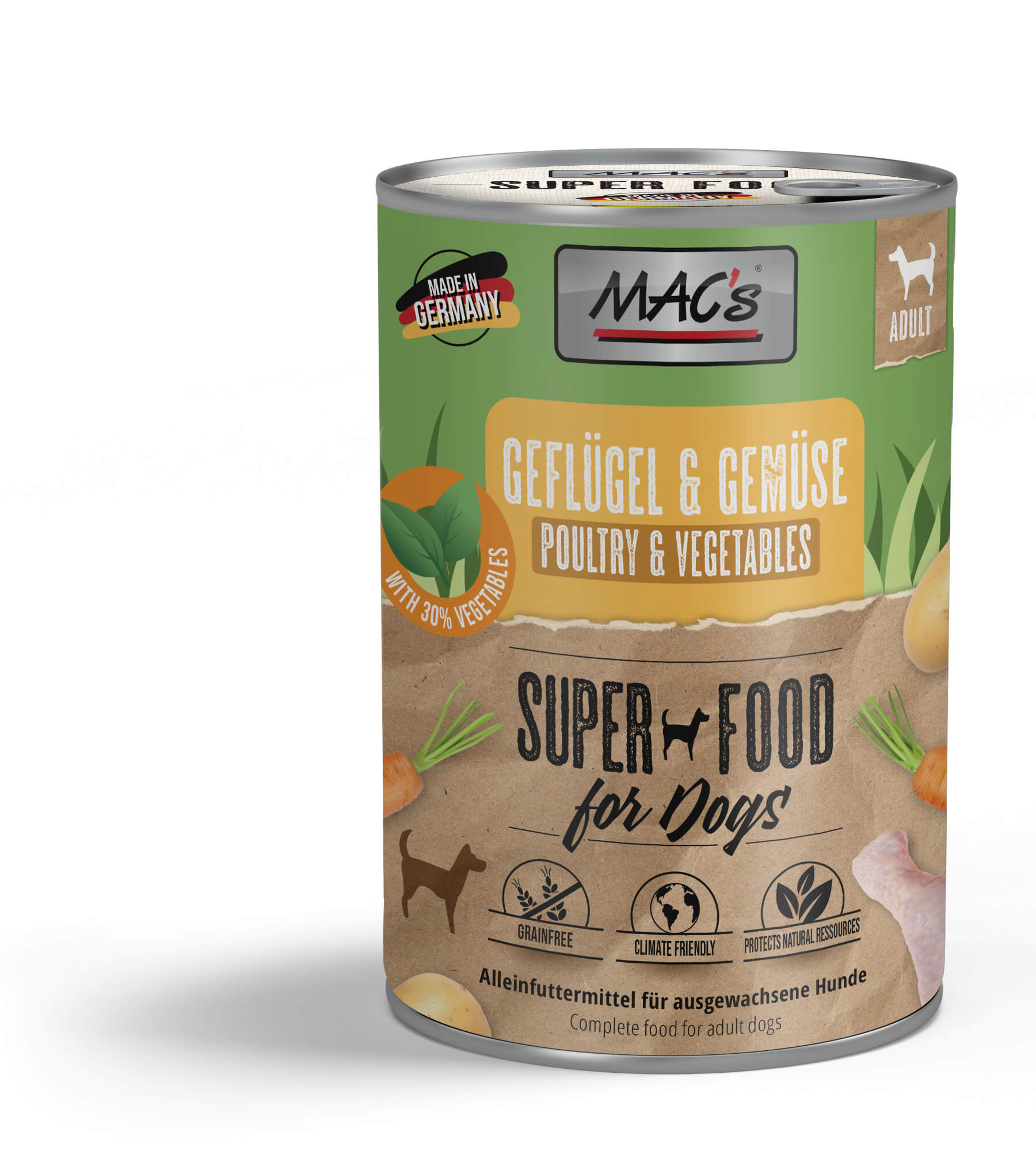 mac-s-dog-gefl-gel-gem-se-nassfutter-400g image 1