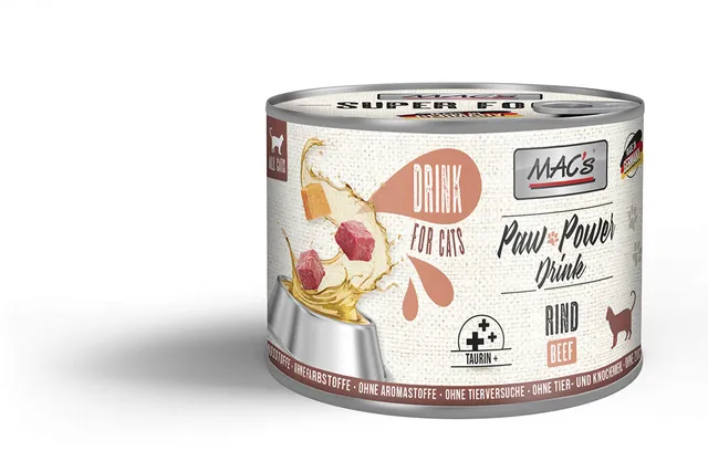 mac-s-cat-paw-power-drink-rind-erg-nzungsfutter-200g image 1