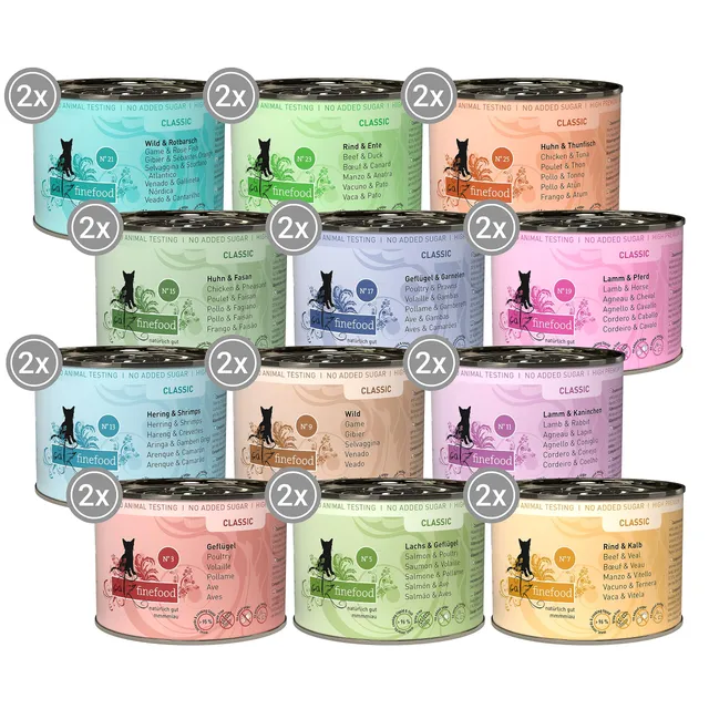 catz-finefood-classic-collection-mix-paket-nassfutter-f-r-katzen-24-x-200g image 1
