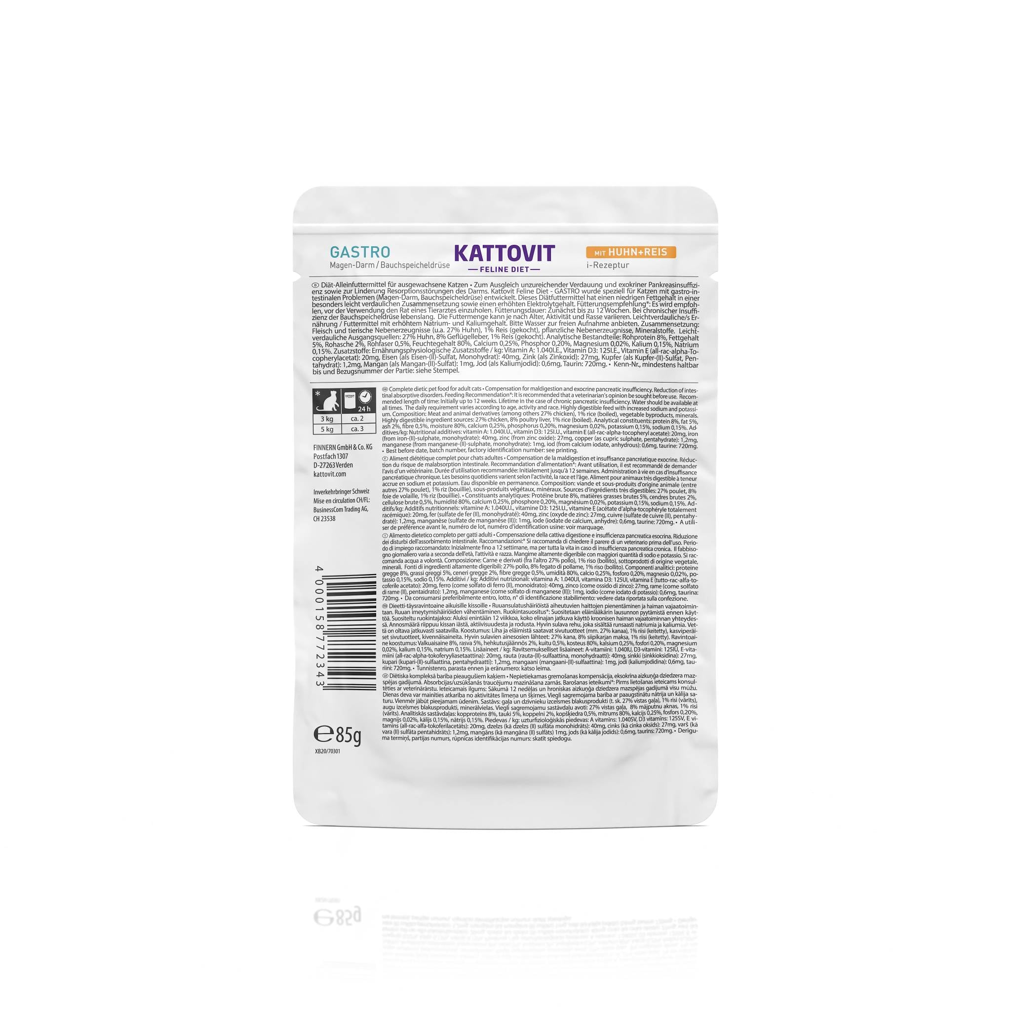 kattovit-gastro-nassfutter-huhn-reis-frischebeutel-24-x-85g image 4