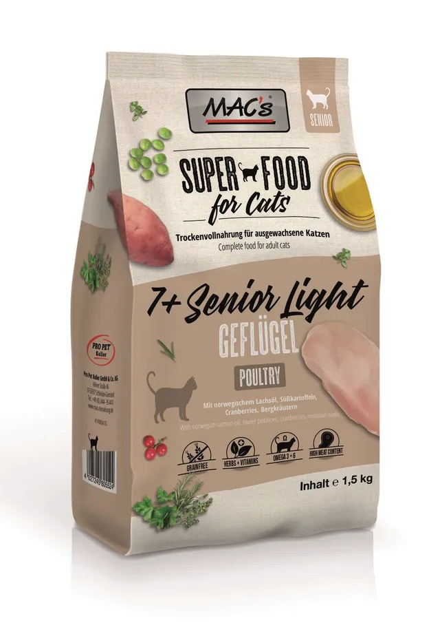 mac-s-cat-7-senior-light-gefl-gel-trockenfutter-1-5kg image 1